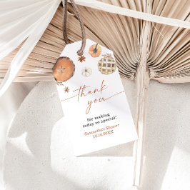 かわいこちゃんパイ赤ちゃんシャワーメッセージカード、秋赤ちゃんシャワー ギフトタグ