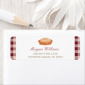 かわいこちゃんパイ赤ちゃんシャワー差出人住所ラベル ラベル (インサイチュ)