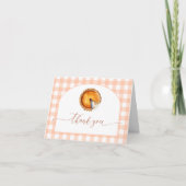かわいこちゃんパイ赤ちゃんシャワー折り畳みサンキューカード サンキューカード (正面)