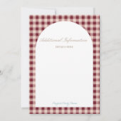 かわいこちゃんパイ赤ちゃんシャワー招待状 招待状 (裏面)