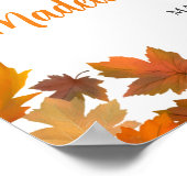 かわいこちゃんパイ赤ちゃんシャワー歓迎サイン ポスター (角)