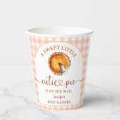 かわいこちゃんパイ赤ちゃんシャワー男女兼用紙 紙コップ (正面)