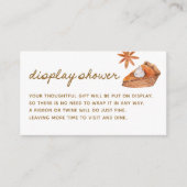 かわいこちゃんパイ赤ちゃんシャワー表示シャワー エンクロージャーカード (正面)