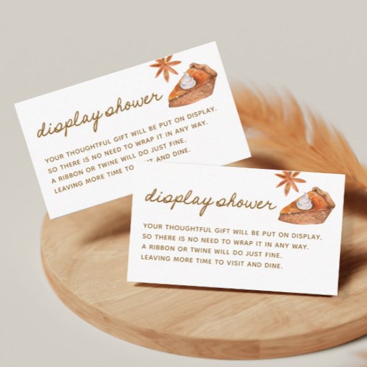 かわいこちゃんパイ赤ちゃんシャワー表示シャワー エンクロージャーカード