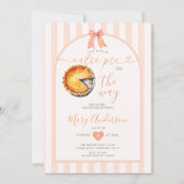 かわいこちゃんパイ赤ちゃんシャワー 招待状 (正面)