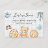 かわいこちゃんパイ青秋男の子シャワー表示シャワー エンクロージャーカード (正面)