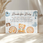 かわいこちゃんパイ青秋男の子ベビーシャワーブックベビー エンクロージャーカード