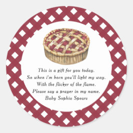 かわいこちゃんパイ – 祈りの言葉キャンドルラベル ラウンドシール