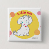 かわいこちゃんパイ 缶バッジ (正面)
