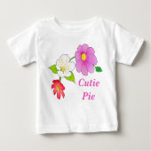 かわいこちゃんパイTシャツフローラハワイアン乳児服 ベビーTシャツ (正面)