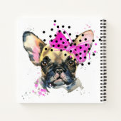 かわいこちゃんフレンチブルドッグ ノートブック (裏面)
