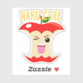 かわいこちゃんフーズかわいいハードコアAppleコアステッカー シール (シート)