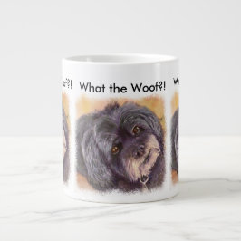 かわいこちゃんブラックのコック・ワン・ミックス ジャンボコーヒーマグカップ