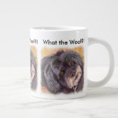 かわいこちゃんブラックのコック・ワン・ミックス ジャンボコーヒーマグカップ (右)