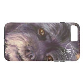 かわいこちゃんブラックのコック・ワン・ミックス Case-Mate iPhoneケース (裏面(横))