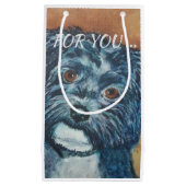 かわいこちゃんブラックハバニーズ スモールペーパーバッグ (正面)