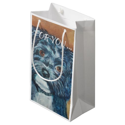 かわいこちゃんブラックハバニーズ スモールペーパーバッグ (正面アングル)