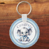 かわいこちゃんブルーエレファントリトルピーナッツ キーホルダー (裏面)