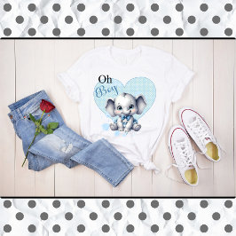 かわいこちゃんブルーエレファントリトルピーナッツ Tシャツ