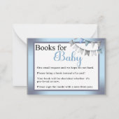 かわいこちゃんブルーエレファント – ベビー用の書籍 ノートカード (正面)