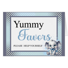 かわいこちゃんブルーエレファント – リトルピーナッツウィズカード