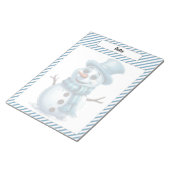 かわいこちゃんブルークリスマス ノートパッド (アングル)