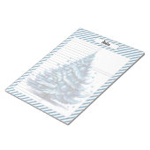 かわいこちゃんブルークリスマス ノートパッド (アングル)