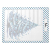 かわいこちゃんブルークリスマス ノートパッド (正面)