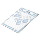 かわいこちゃんブルークリスマス ノートパッド (アングル)