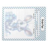 かわいこちゃんブルークリスマス ノートパッド (正面)