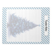 かわいこちゃんブルークリスマス ノートパッド (正面)