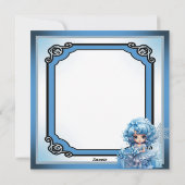 かわいこちゃんブルーサン親愛タクリスマス シーズンカード (裏面)