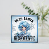 かわいこちゃんブルーサン親愛タクリスマス シーズンカード (スタンド正面)