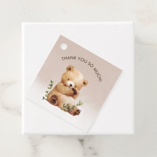 かわいこちゃんベビーベアウォーター色ベビーシャワー フェイバータグ (インサイチュ)