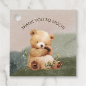 かわいこちゃんベビーベアウォーター色ベビーシャワー フェイバータグ (正面)