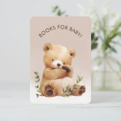 かわいこちゃんベビーベアベビーシャワーブックベビー エンクロージャーカード (スタンド正面)