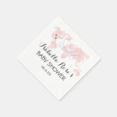 かわいこちゃんマップトラベルアドベンチャー赤面ピンクベビーシャワー スタンダードカクテルナプキン (角)