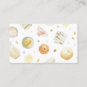 かわいこちゃんモダンパイ赤ちゃんシャワーおむつラッフル エンクロージャーカード (裏面)