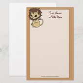 かわいこちゃんライオン 便箋 (正面/裏面)