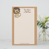 かわいこちゃんライオン 便箋 (スタンド正面)