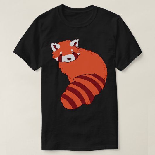 かわいこちゃんレッドパンダ Tシャツ (デザイン正面)