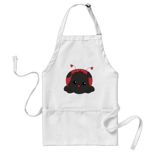 かわいこちゃんレディーバグ スタンダードエプロン (正面)