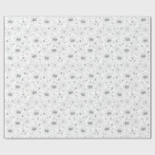 かわいこちゃん不気味ベビースパイダー、くもの巣&ハロウィーンキャンディ ラッピングペーパー (フラット)