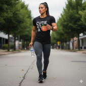 かわいこちゃん付き美しい Tシャツ