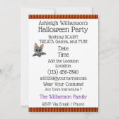 かわいこちゃん子猫おもしろいハローウィンパーティ 招待状 (裏面)