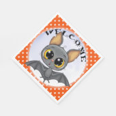 かわいこちゃん子猫こうもり スタンダードランチョンナプキン (角)