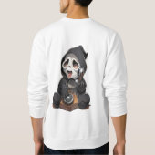 かわいこちゃん恐怖 スウェットシャツ (裏面)