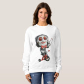 かわいこちゃん恐怖 スウェットシャツ (正面フル)