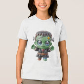 かわいこちゃん恐怖 トライブレンドＴシャツ (正面)