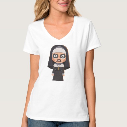 かわいこちゃん恐怖 Tシャツ (正面)